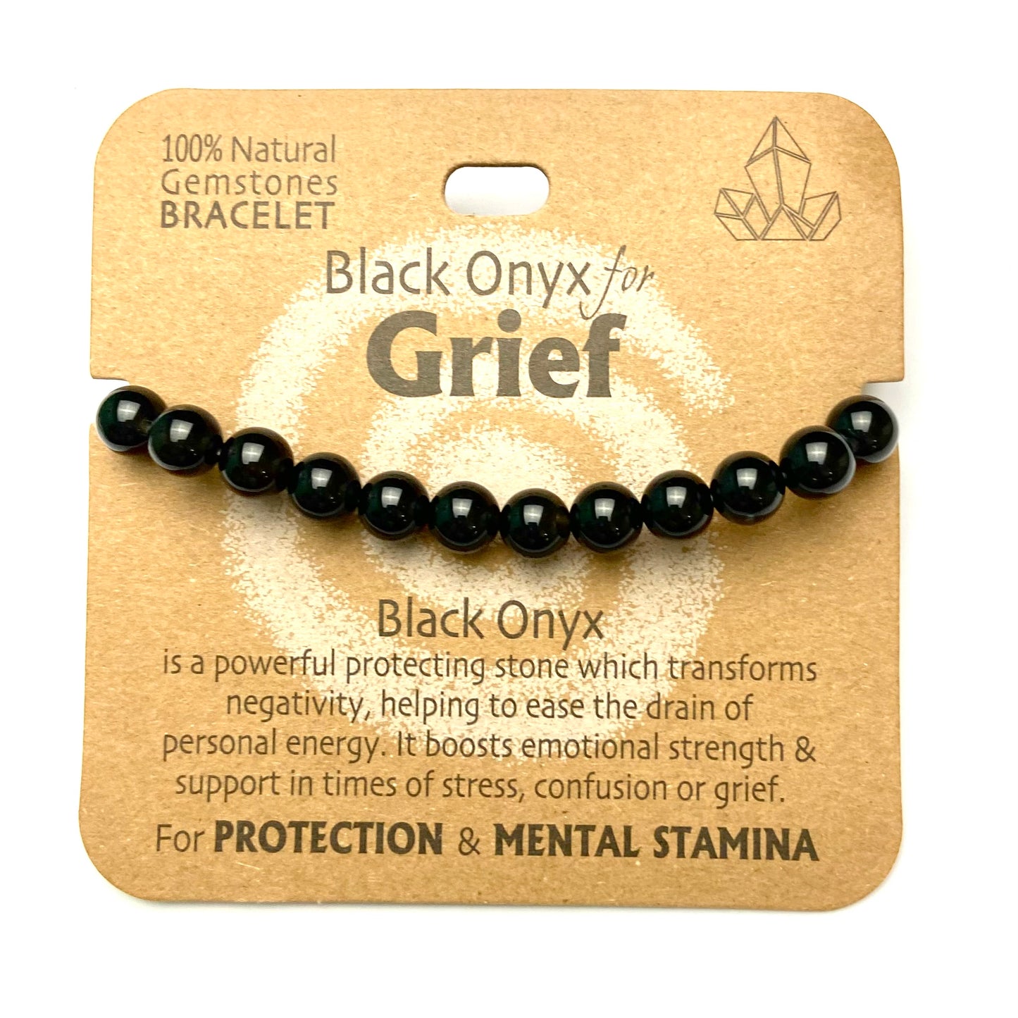 Black Onyx for Grief - Beaded Bracelet