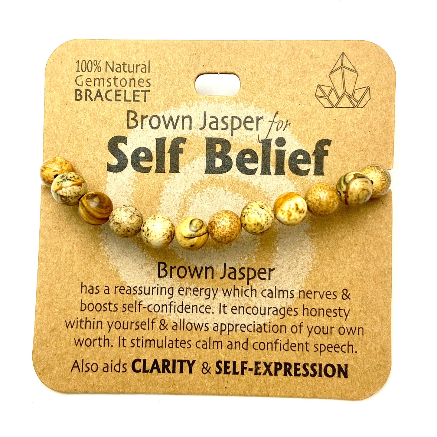 Brown Jasper for Self Belief - Beaded Bracelet