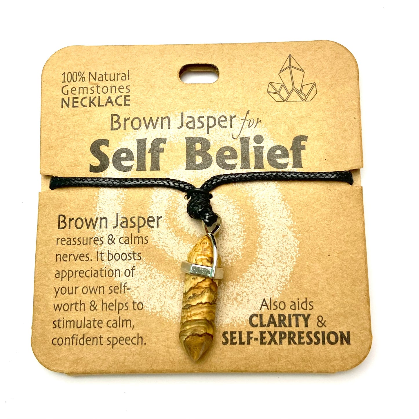 Brown Jasper for Self Belief - Necklace