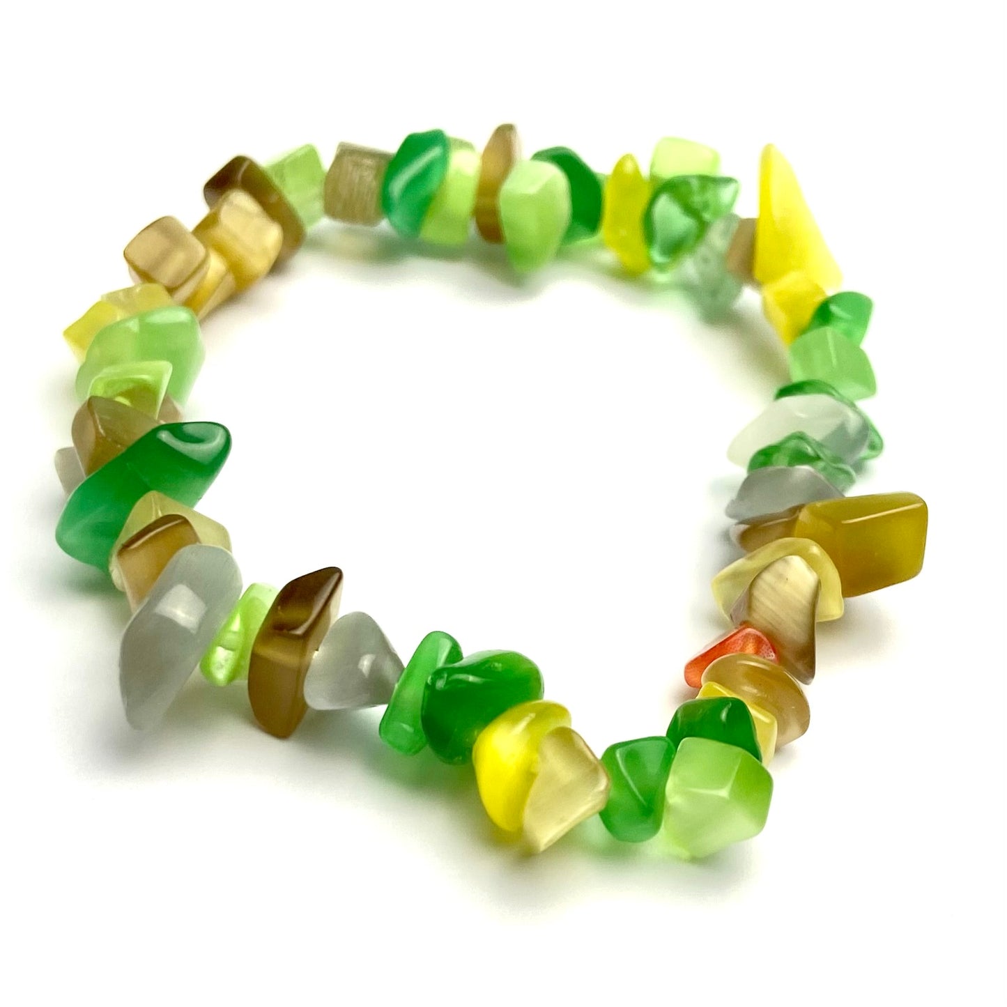 Cats Eye - Chipped Crystal Bracelet