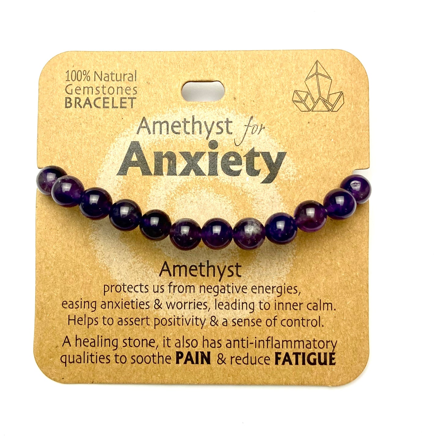 Amethyst for Anxiety - Beaded Bracelet