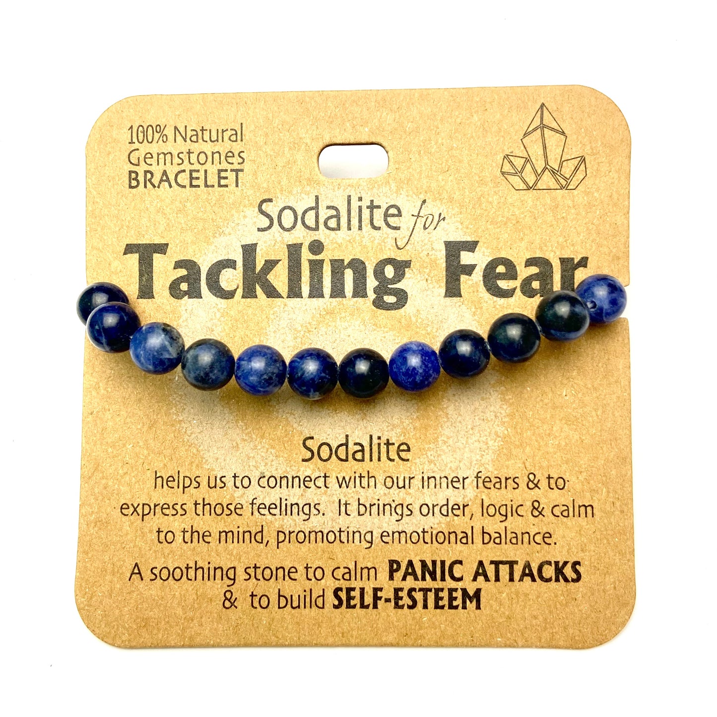 Sodalite for Tackling Fear - Beaded Bracelet