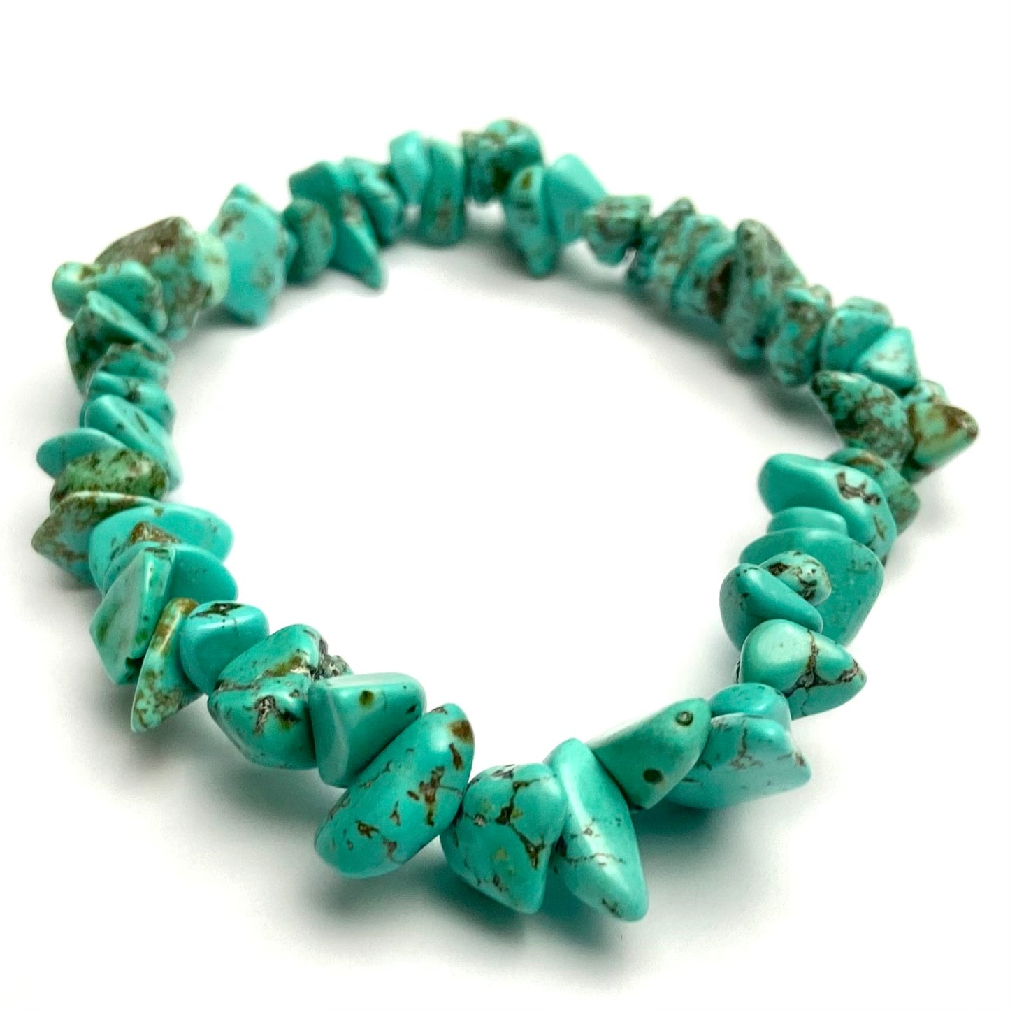 Blue Howlite - Chipped Crystal Bracelet