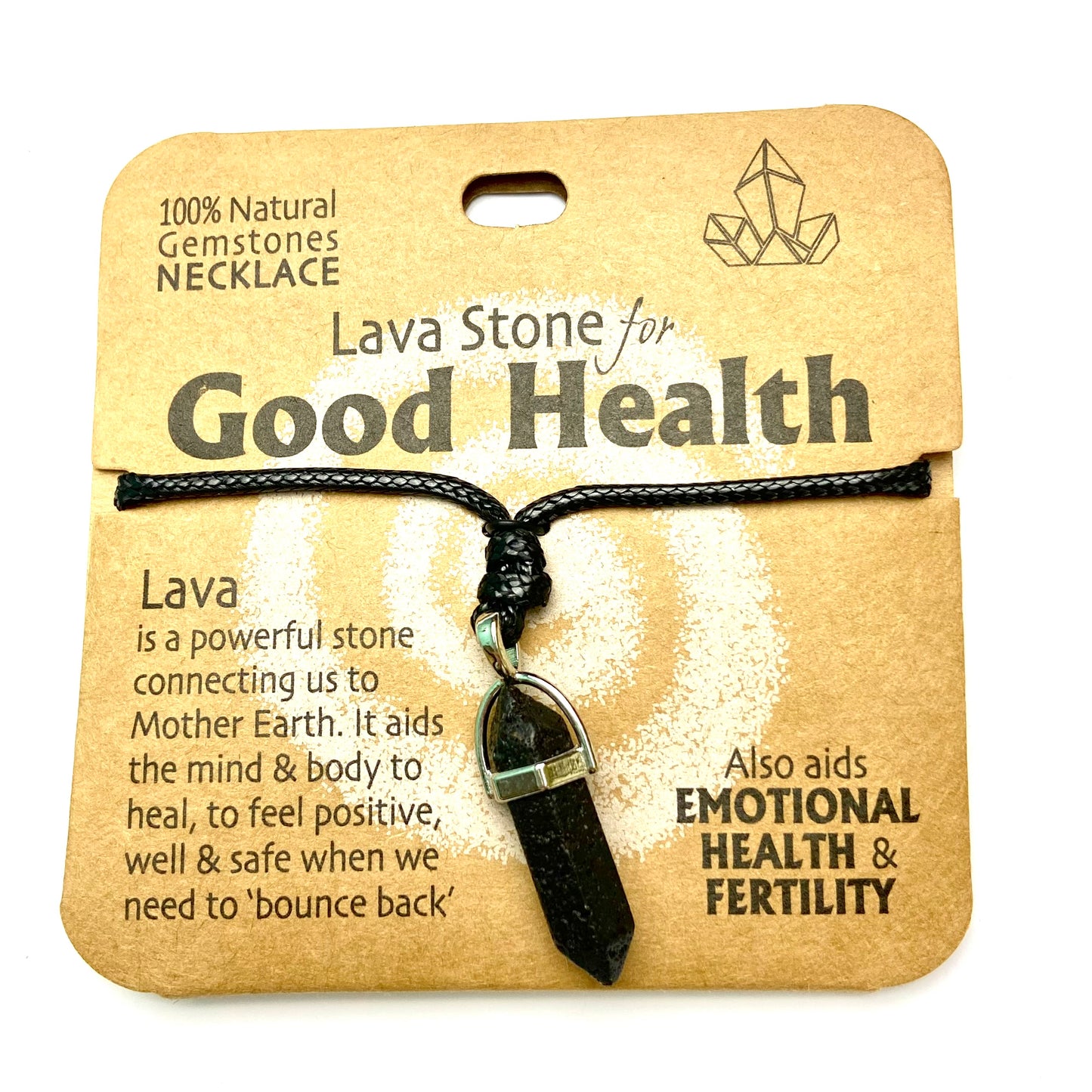 Lava Stone for Good Health - Necklace