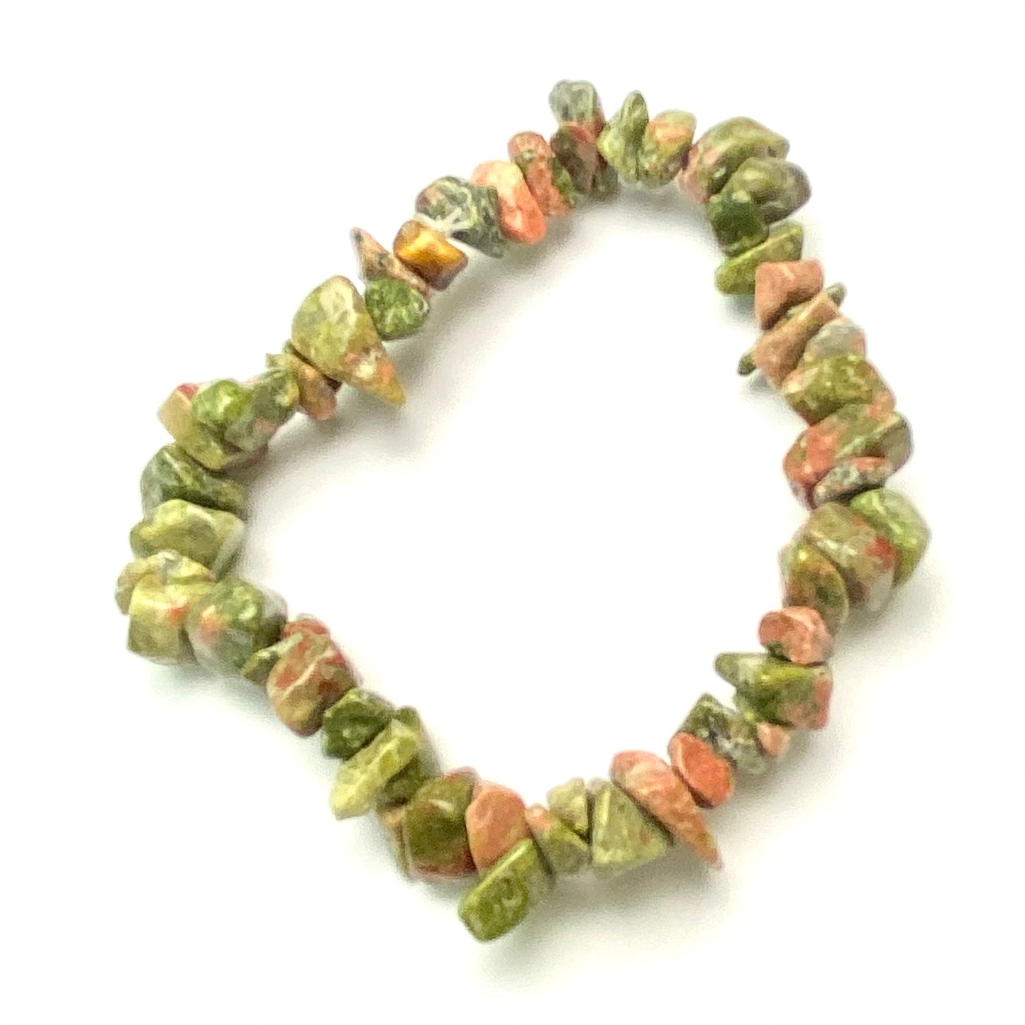 Unakite - Chipped Crystal Bracelet