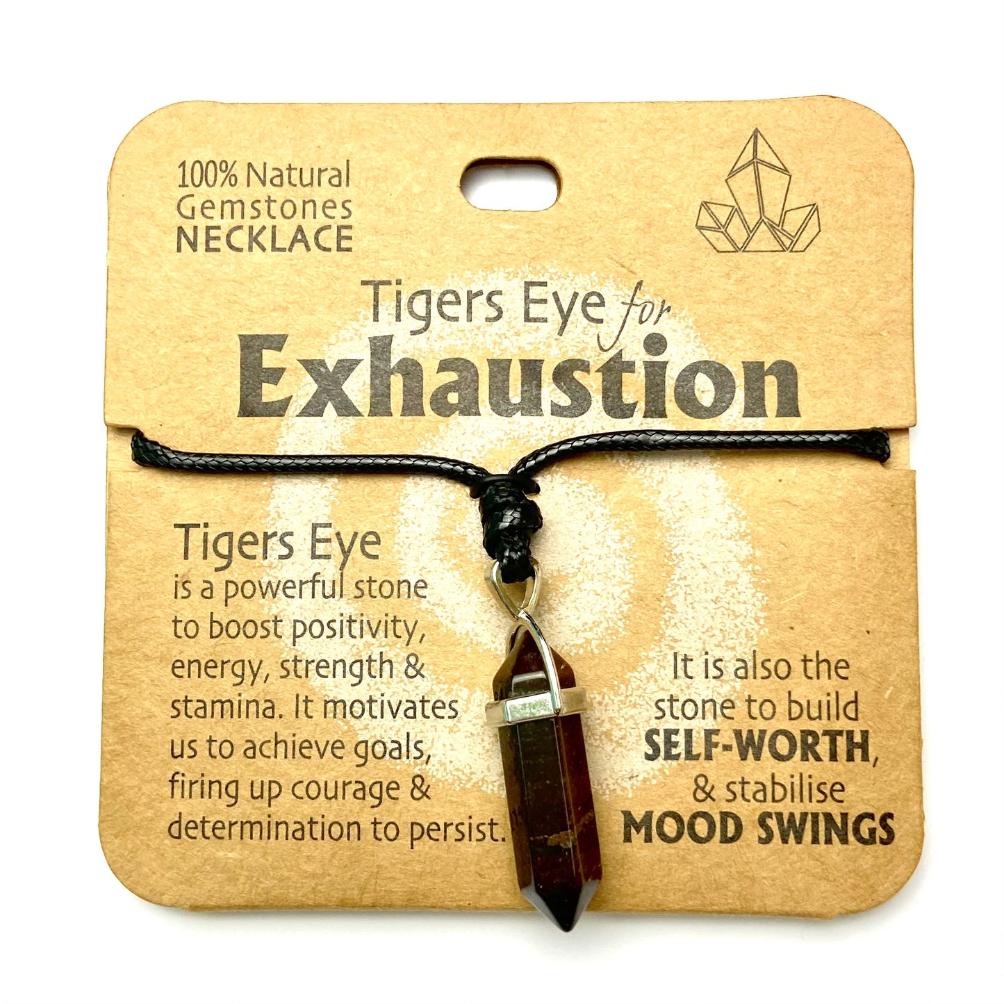 Tigers Eye for Exhaustion - Necklace