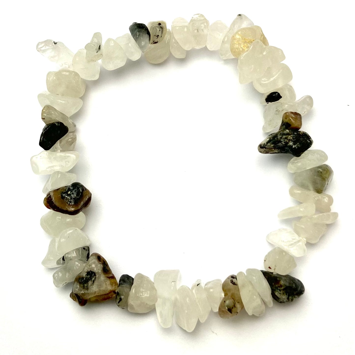 Tourmaline Quarts - Chipped Crystal Bracelet