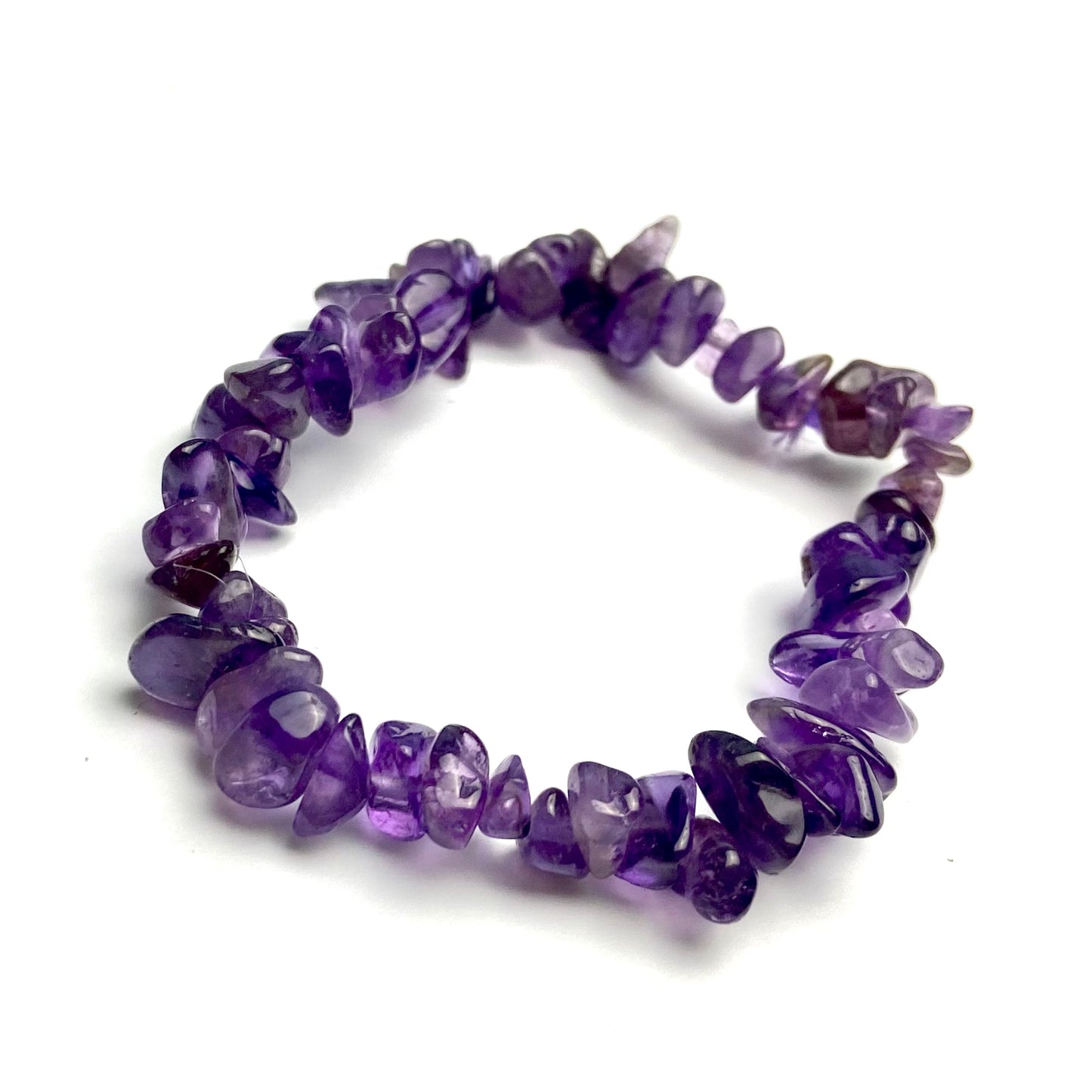 Amethyst - Chipped Crystal Bracelet