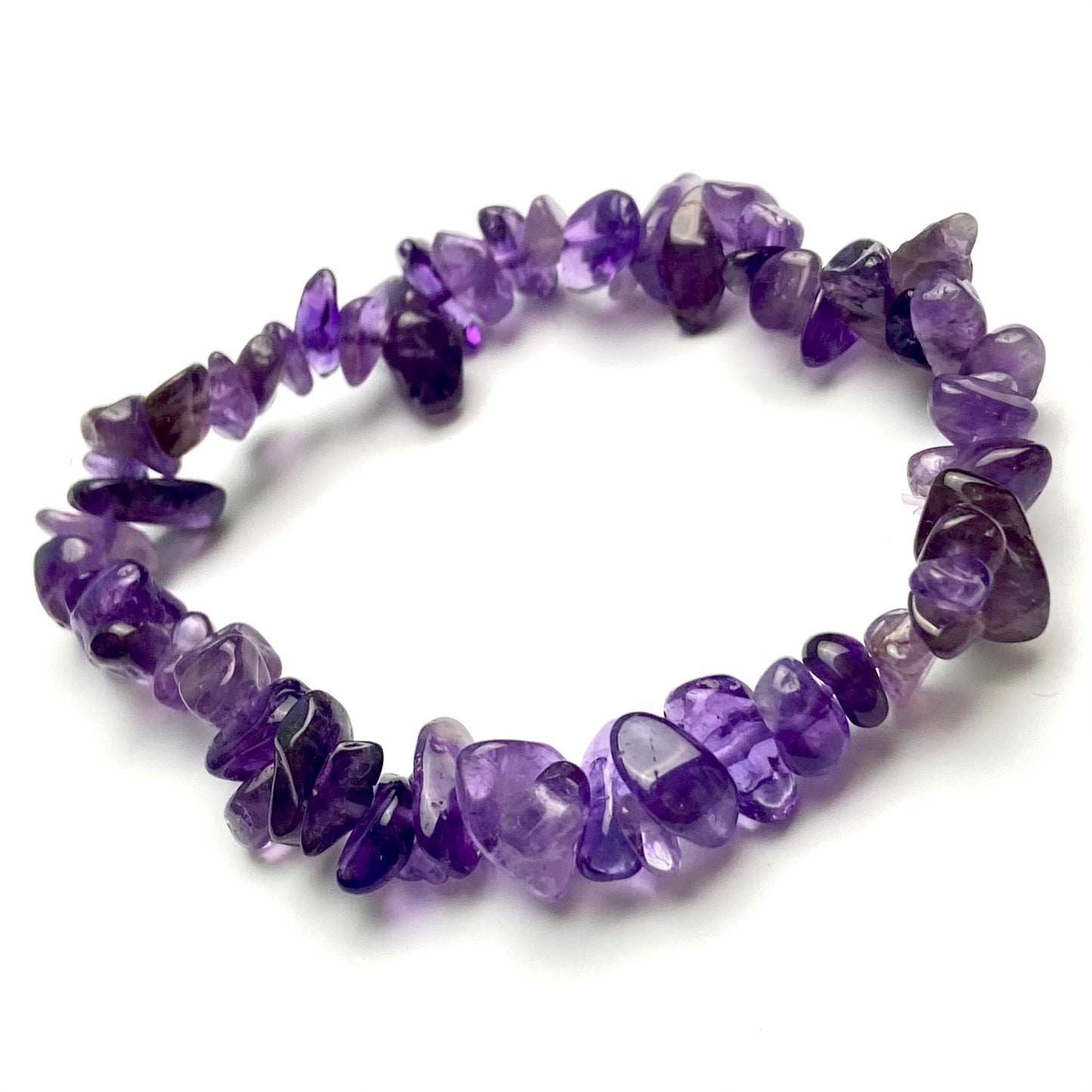 Amethyst - Chipped Crystal Bracelet