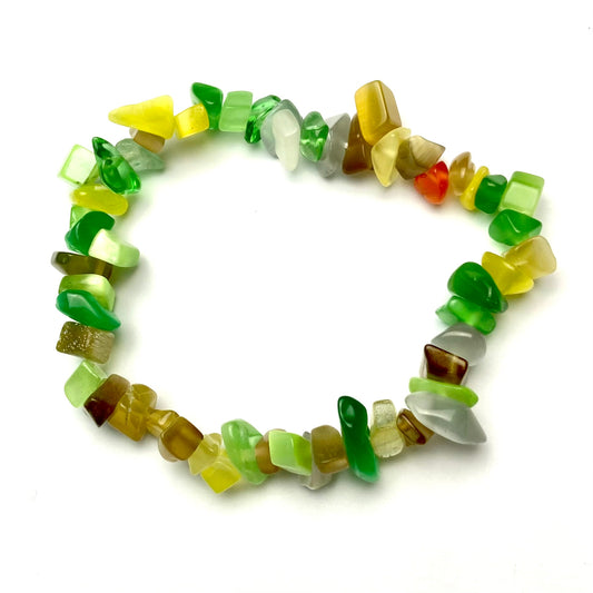 Cats Eye - Chipped Crystal Bracelet
