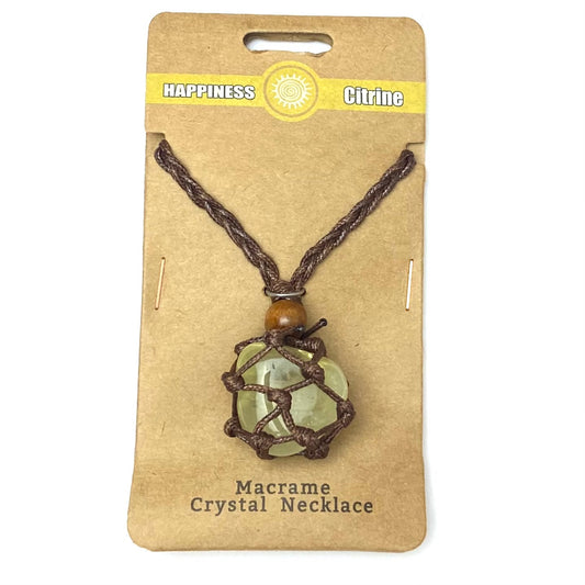 Happiness - Macrame Necklace