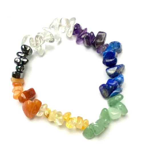 Chakra - Chipped Crystal Bracelet