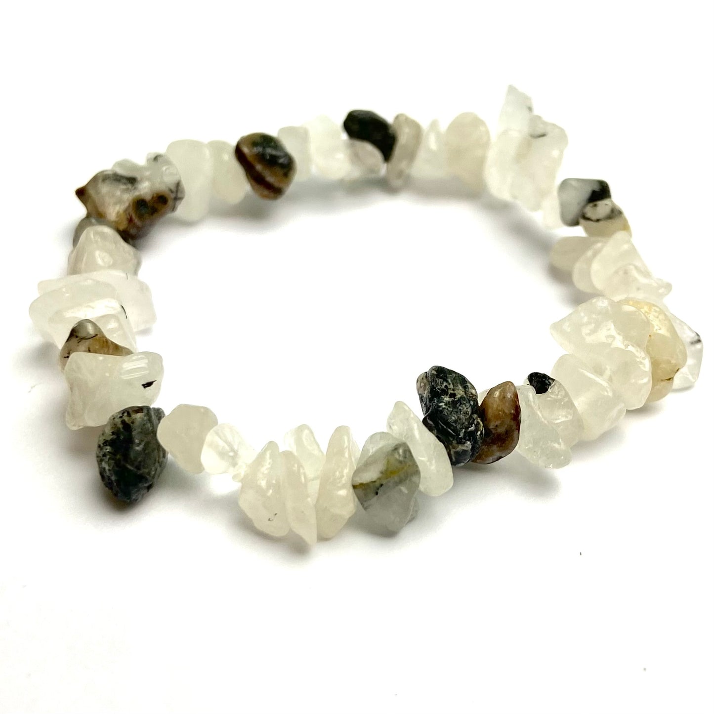Tourmaline Quarts - Chipped Crystal Bracelet