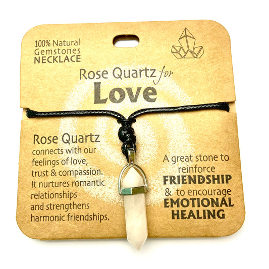 Rose Quartz for Love - Necklace